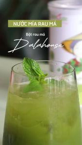 Bột rau má hữu cơ nguyên chất sấy lạnh Dalahouse Hộp 20 gói mỗi gói 3gr - Giải độc mát gan thanh nhiệt cơ thể giảm mụn đẹp da