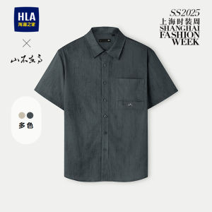 กางเกงขาสั้นลำลองชาย ชุดเสื้อเชิ้ต ทรงตรง คอลเลกชั่นฤดูร้อน 2025 กางเกงขาสั้นทรงตรง ทรงหลวม ผ้าผสมโพลีเอสเตอร์