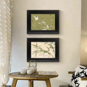 YASISHA | French Retro Artistic Wall Decor Green Bamboo Painting