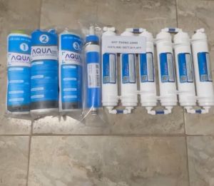 Bộ Khoáng Aqua màu Trắng - Bộ đủ tính năng-T33-Khoáng đá-Hồng Ngoại-Nano-Alkaline-Hydrogen Oxy