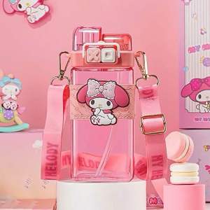 Botol Minum Anak Dual 2 in 1 Karakter Melody Sanrio Cinamonroll Kuromi BPA Free Sekolah