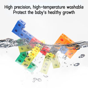Building Blocks Toys for Kids Math Aids Linking Cubes Assembling STEM Cube Blocks Toy 100/200/300pcs