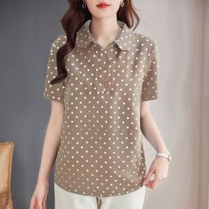 HUAXUNRAN | Loose Fit Womens Summer Polo Shirt