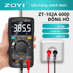 ZOYI Vạn Năng Kỹ Thuật Số ZT-98/100/101/102/102A Di Động Tự Động Phạm Vi Vôn Kế Ohm Hz Bút Thử True RMS 6000 Đếm AC/DC Ampe Kế