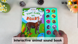 BEAR TALE Button Sound Book Early Education Books for Children Aged 0-3 Babys Voice Enlightenment Including 10 Pages of Wildlife