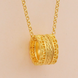 Chow Sang Sang 周生生 999.9 24K Pure Gold Cultural Blessings Blissful blessings Necklace for Women & Men 47cm 94540N Price-by-Weight 6.36g Gold