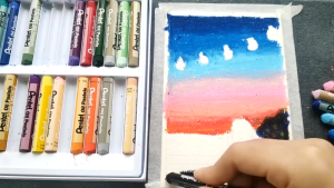 Sáp màu Pentel Oil Pastel PHN-25 25 màu màu chuẩn độ bám và độ phủ tốt an toàn không độc hại