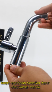 Kran Wastafel Tancap Tembok Tancap Dinding Kran Air 1/2 Inch SLT-240\\n\\n Mengenal Kran Wastafel SLT-240\\n\\nKran wastafel SLT-240 adalah produk kualitas tinggi yang dirancang untuk memenuhi kebutuhan Anda dalam menginstal wastafel di rumah atau tempat kerja. Dengan desain modern dan praktis, kran ini memiliki berbagai fitur yang menjadikannya pilihan ideal bagi Anda.\\n\\n Spesifikasi Kran Wastafel SLT-240\\n\\nBerikut adalah spesifikasi lengkap dari kran wastafel SLT-240:\\n\\n- Terbuat dari bahan ABS berkualitas tinggi\\n- Berwarna chrome\\n- Model kran tidur (bukan berdiri)\\n- Ukuran drat 1/2 inch\\n- Terdapat saringan yang dapat dilepas pasang\\n- Leher kran dapat diputar 360 derajat\\n- Panjang kran 18 cm\\n- Tinggi lengkungan kran 7 cm\\n- Engkol jempol putar 90 derajat\\n- Model kran modern\\n- Awet dan tahan lama\\n\\n Keunggulan Kran Wastafel SLT-240\\n\\nKran wastafel SLT-240 memiliki beberapa keunggulan yang menjadikannya pilihan ideal bagi Anda. Berikut adalah beberapa keunggulan utama dari kran ini:\\n\\n- Desain modern dan praktis\\n- Durabilitas tinggi dan awet\\n- Mudah dibersihkan dan perawatan\\n\\n Cara Memasang Kran Wastafel Mudah Pasang\\n\\nMemasang kran wastafel SLT-240 sangat mudah dan cepat. Berikut adalah langkah-langkah yang perlu Anda ikuti untuk memasang kran ini:\\n\\n1. Siapkan semua alat dan bahan yang diperlukan, seperti kunci pas, paku, dan lem.\n2. Pastikan pipa air sudah terhubung dengan baik ke wastafel.\n3. Tempatkan kran wastafel SLT-240 di posisi yang diinginkan di dinding.\n4. Gunakan paku untuk menancapkan kran ke dinding.\n5. Hubungkan pipa air ke kran wastafel SLT-240.\n6. Periksa kembali instalasi untuk memastikan tidak ada kebocoran.