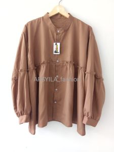 ATASAN WANITA TERBARU viral ukuran L-XXL-XXXL // DEVINA TOP SHIRT // ATASAN WANITA BIG SIZE // KEMEJA KERJA WANITA UKURAN JUMBO DALOVA BLOUSE JUMBO PUTIH/ Atasan Big Size/Baju Jumbo/blouse jumbo/kemeja jumbo