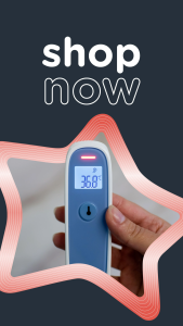 Tommee Tippee InEar Digital Thermometer Suitable for 3m+ Essentials for Newborn Baby 1 Second Instant Readings in Choice of ˚C or ˚F