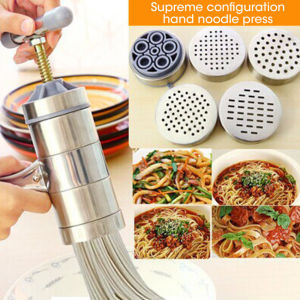 Máy làm mì ống thép không gỉ bằng tay cho nhà Máy Làm Mì áp lực bằng tay Mày làm sợi mì với 5 mô hình 1 PC.