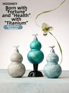 HOOMEY | Pure Titanium Portable Insulated Gourd-Shaped Water Bottle
