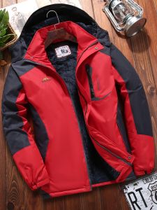 Áo Khoác Cotton Nam Dày Dặn Mùa Đông Chống Gió Chống Thấm Nước Có Mũ Trùm Đầu Bên Trong Bằng Vải Polyester Thời Trang Thành Thị Thường Ngày