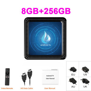 Q17 TV Box Android16 8GB 256GB H313 Support 4K 8K Dual WiFi Bluetooth Voice Remote Assistant Suitable for Home TV Media Playback