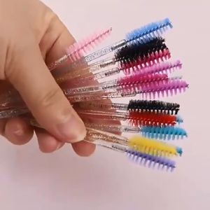 50Pcs Disposable Eyelash Extension Eyebrow Brush Lip Brush Mascara Wand Applicator Spoolers Eye Lashes Cosmetic Brushes Set Makeup Tools