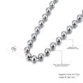 Lokaer Fashion Stainless Steel 8/10mm Round Beads Chain Necklace Bracelet Sets for Women 18K Gold Plated Party Jewelry N24082. 