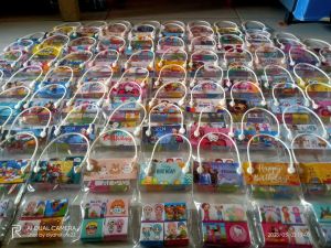 coklat dadu souvenir ulang tahun anak/ coklat karakter