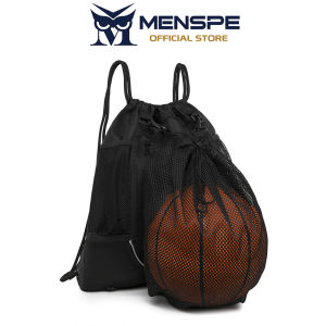MENSPE Drawstring Backpack Bag Outdoor Waterproof Gym Backpack Basketball Backpack Sports Yoga Gym Swim Bag Nylon Fiber String Backpack for Kids Men Women