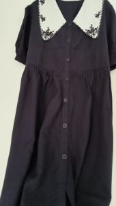 แต่งตัว ย้อนยุค ปัก คอตู้ตา เดรสแขนสั้น ขนาดบวก แฟชั่น ผอมได้ ชุดเดรสยาว และเดรส ราคาเต็มที่สตรี