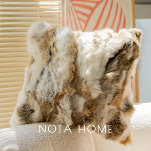 Rabbit Fur Pillow Cover Nordic French Luxury Simple Design