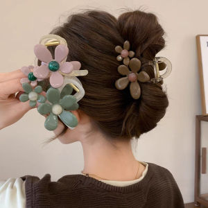 Tooyoo Super Fairy Flower Hair Claw Clip Hair Clip Women High-end Temperament Shark Clip