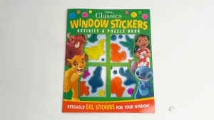 Disney Window Stickers Book With Reusable Gel Stickers