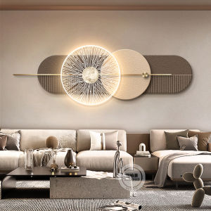 Luxurious Abstract Sandstone Living Room Decorative Artwork Italian Minimalist Sofa Background Wall Hanging Painting High-End Feel