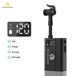 Máy Bơm Không Khí Xe Đạp Điện Thông Minh Có Màn Hình Kỹ Thuật Số Dành Cho Xe Đạp Địa Hình/xe Đạp Đường Trường Phù Hợp Với Van Schrader/Presat/Dunlop/Clik