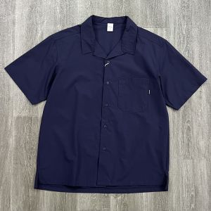 American High Street Retro Casual Short Sleeve Shirt Mens Summer Water-Resistant Loose Workwear Shirt Jacket Top Trendy