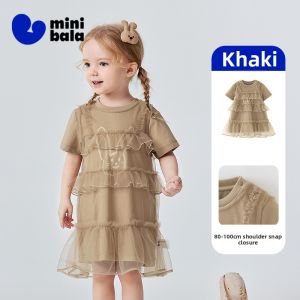 MINI BALA | Moisture-wicking Sleeveless Dress Baby Two-piece Set