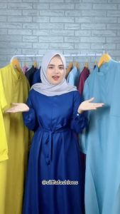 New Collor Gamis Dewasa Polos Terbaru. Simpel Syari