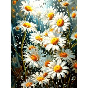 DIY Painting By Numbers Flower Paint By Numbers For Adults Handpainted Number Drawing Coloring Wall Art Living Room Decor