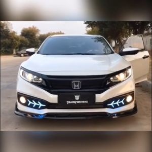 HONDA CIVIC FC FACELIFT 2019 2020 2021 DRL LED DAYLIGHT DAYTIME RUNNING LIGHT FOGLAMP 3 COLOUR