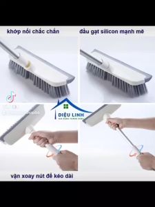 Chổi Chà Sàn Goso Cây Chà Sàn Nhà Tắm Goso Chổi Cọ Sàn Và Gạt Nước Đa Năng 2 Trong 1 Cán Hợp Kim Nhôm Tăng Giảm Chiều Dài 65-125cm Tramanhshop