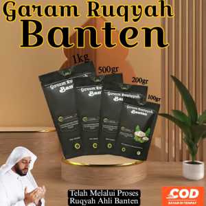 Garam ruqyah 50gr penetralisir aura negatif sihir tempat usaha/rumah