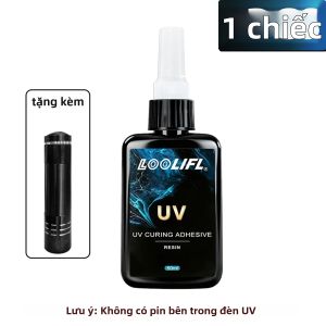 LOOLIFL | LOOLIFL Nhựa UV Trong Suốt Cứng Epoxy Keo Pha Trộn Sẵn Trong Suốt Như Pha Lê Keo Dán Làm Đồ Thủ Công DIY Làm Đồ Trang Sức Thủy Tinh Độ Cứng Cao Chống Thấm Nước