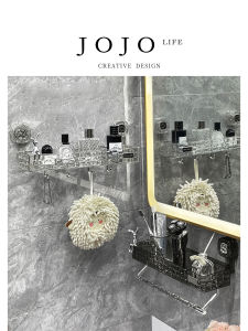 JOJOS L. PD. Bathroom Sink Drain Rack Wall Mounted No Drilling Required Storage Shelf Kitchen Accessories Pet Material