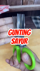 Gunting Sayur 5 Lapis Layer Alat Potong Cabai Daun Bawang Gunting Dapur Stainless Cepat Multifungsi
