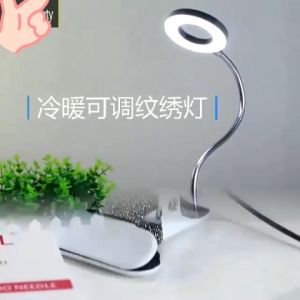 โคมไฟตั้งโต๊ะ LED แสงขาวปรับได้ 3 ระดับ โคมไฟเสริมความงาม โคมไฟต่อขนตา