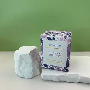 Glass Scented Candles Home Fragrance Relax Creative Gifts With Soy Candle Wax