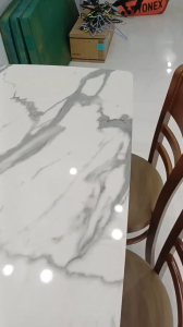 BỘ BÀN ĂN 6 GHẾ GỔ CAO SU BỘC NỆM SIMILI CAO CẤP.