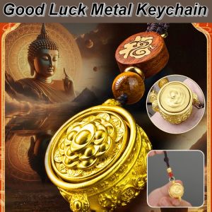 Chinese Zodiac Brave Keychain Metal Pendant Jubilee Keychain Gold with Turning Keychain