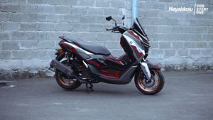 Cover Yamaha NMAX NEO & TURBO Full Set Aksesoris Emblem Variasi Stiker Motor Bahan Karet Tebal 3 Dimensi Merk Hayaidesu