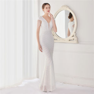 Plus Size Sequined Dress for women Christmas Gown Lady Party Dinner Wedding Slimming Fashion Female Evening Dresses