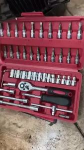 ชุดเครื่องมือ ประแจ ชุดบล็อก 46 ชิ้น ขนาด 1/4 สกริต ชุดแท้ CR-V ของแท้ ทันทีแข็งแรง เป็นทางเลือกที่ดี