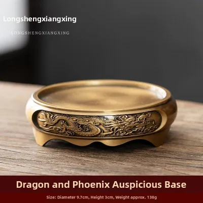 Pure Copper Incense Burner Chinese Style Home Indoor Sandalwood Incense Aerial Moxa Column Fragrance Diffuser Mosquito Incense Box