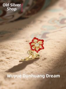 WU YUE JEWELRY | Elegant Chinese Style S925 Silver Minimalist Design Brooch