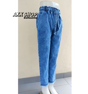 Boyfriend Rawis Snow Blue // Celana Jeans Modern Terbaru