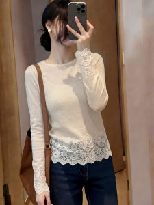 SHAXU | White Lace T-Shirt Female