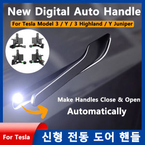 New Y Juniper OEM Chrome Door Handle  Auto Presenting for Tesla Model 3 Y 3 Highland Y Juniper Welcome Mode Multi-contact Pop Up
